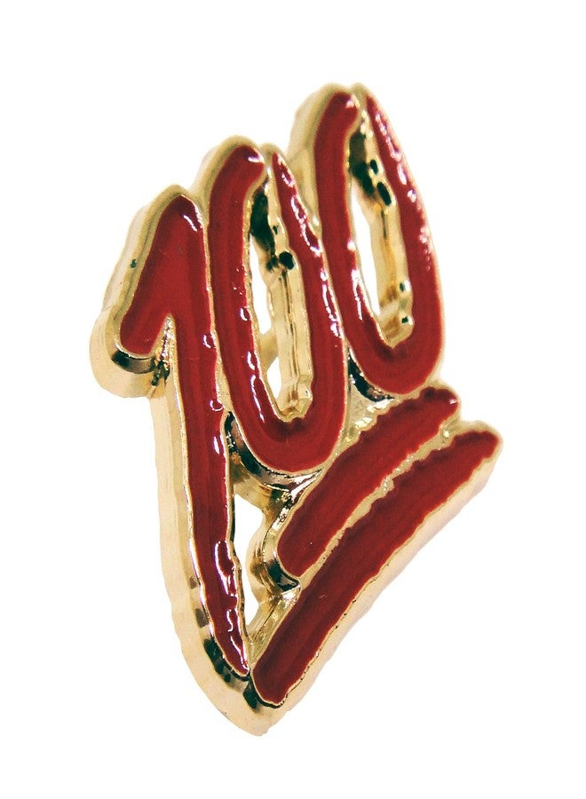 PinMaze One Hundred Lapel Pin - Keep It Real Perfect Score Exam Enamel Pin - Image 3